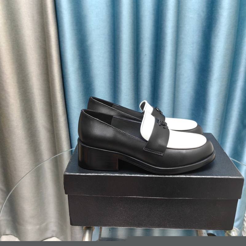Ch*el leather shoes